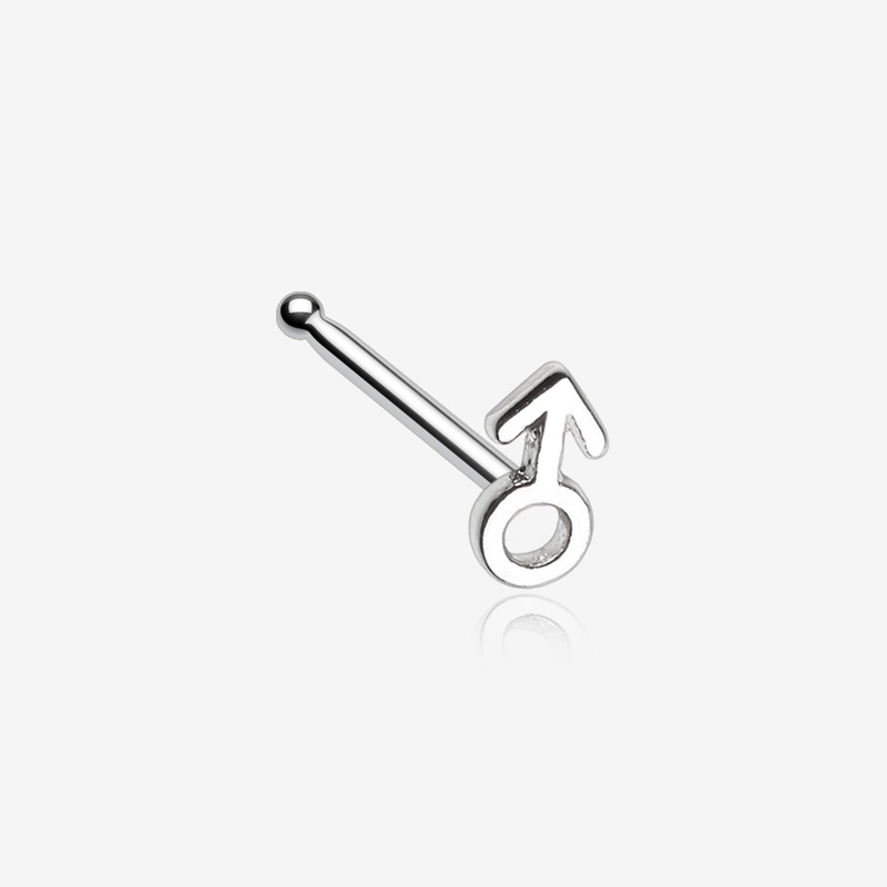 Classic Male Symbol Nose Stud Ring