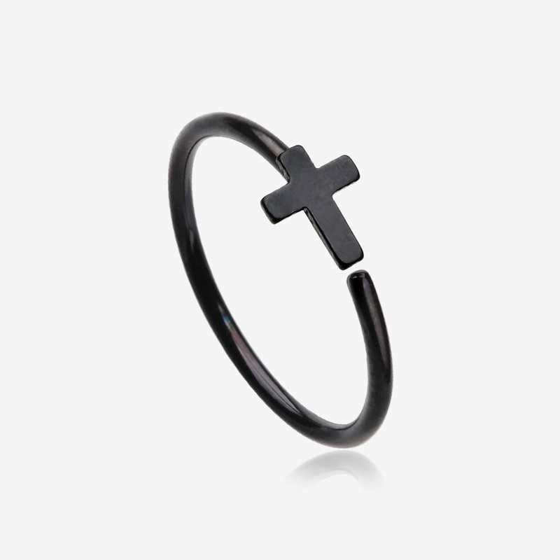 Colorline Cross Bendable Hoop Ring 20 GA (0.8mm), 5/16″ (8mm)