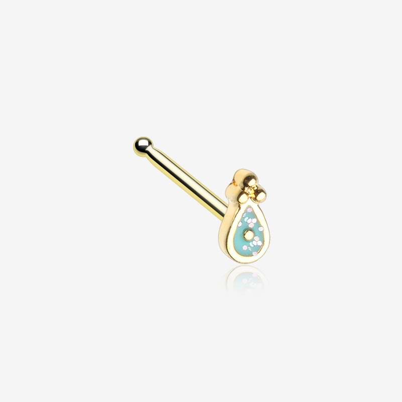 Golden Mandala Ryn Sparkle Nose Stud Ring