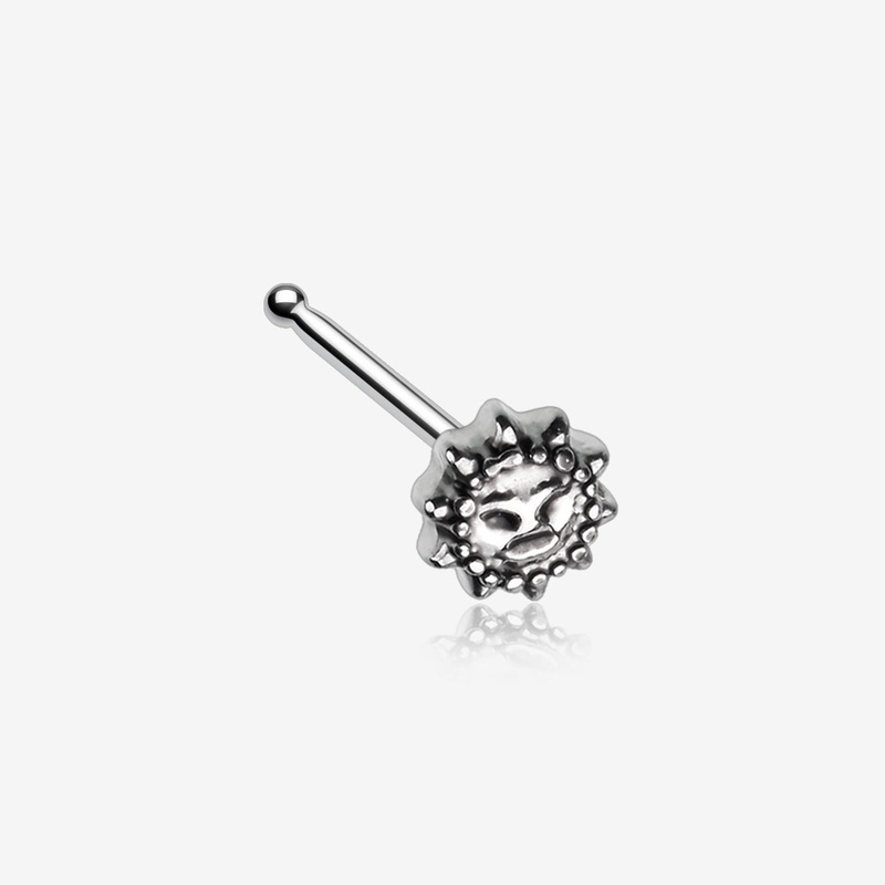 Antique Mythical Sun Face Nose Stud Ring