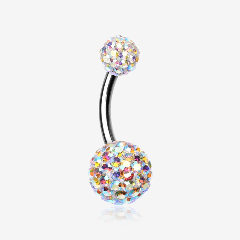 Classic Multi-Gem Sparkle Belly Ring