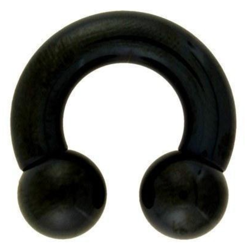 0g Black Circular Barbell 0 gauge – 5/8″ diameter (16mm) Black Stainless