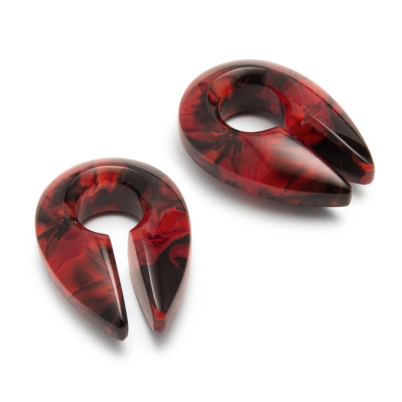 1/2″ Power Keyholes by Gorilla Glass 1/2 inch (12.7mm) Tangerine Brown Pair