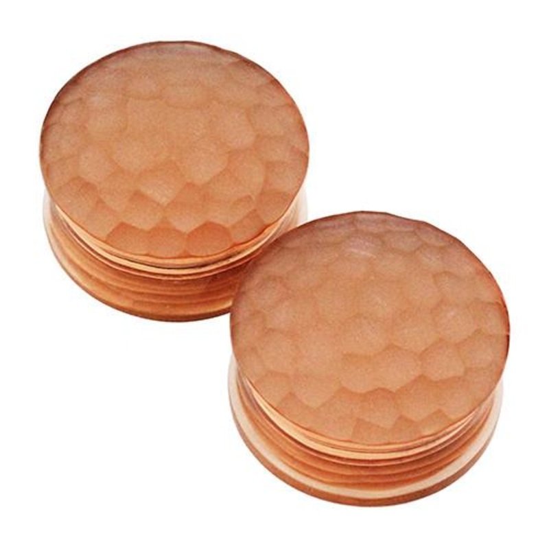 Rhubarb Martelle Plugs by Gorilla Glass 0 gauge (8mm) Rhubarb Pair