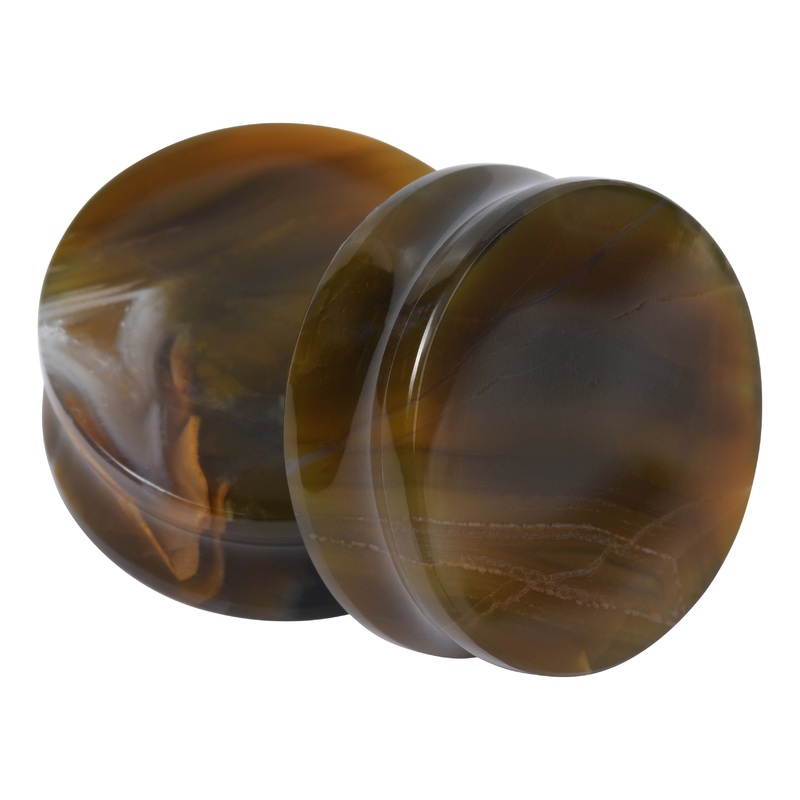 Timor Agate Plugs 00 gauge (10mm) Timor Agate