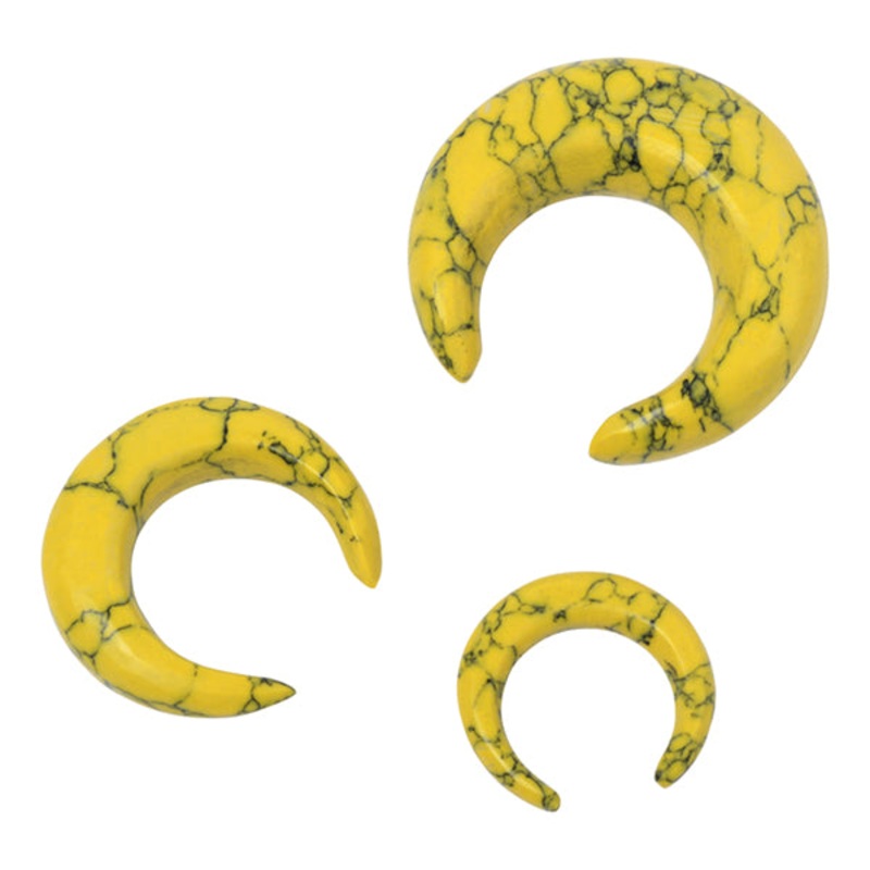 Yellow Turquoise Septum Pincer 8g (3mm) – 5/16″ diameter (8mm) Yellow Turquoise