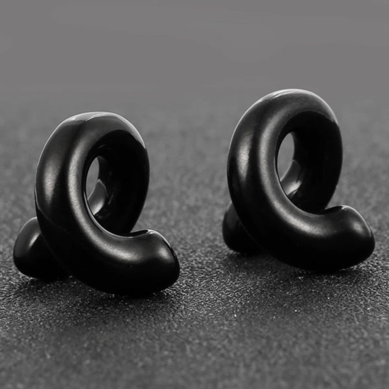 Black Coil Weights 2 gauge (6mm) Black Pair