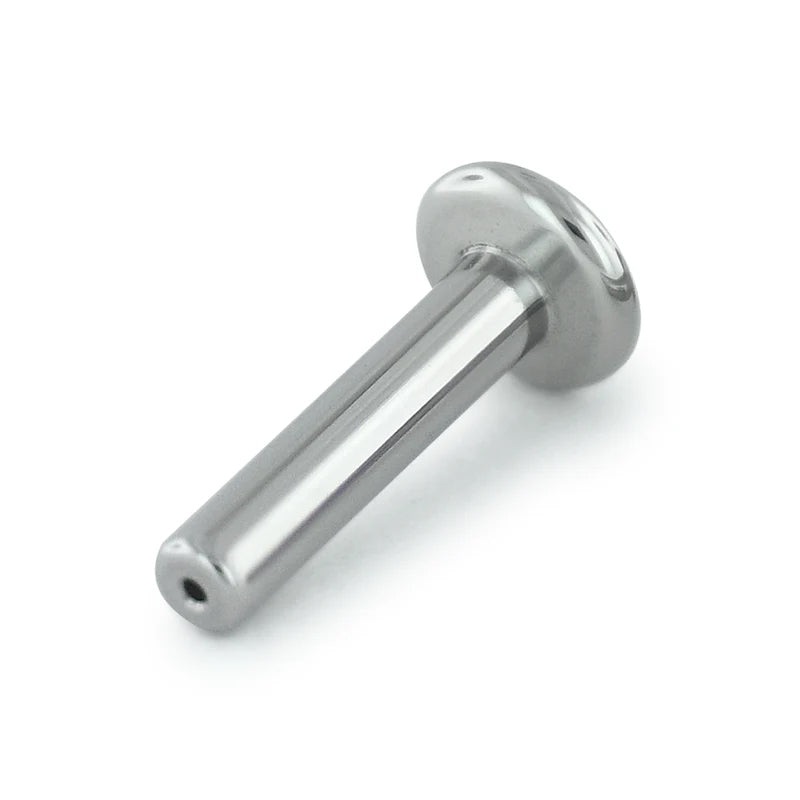 12g Threadless Labret Post by NeoMetal 12g – 5/32″ long (4.0mm) – 4mm disc High Polish Titanium