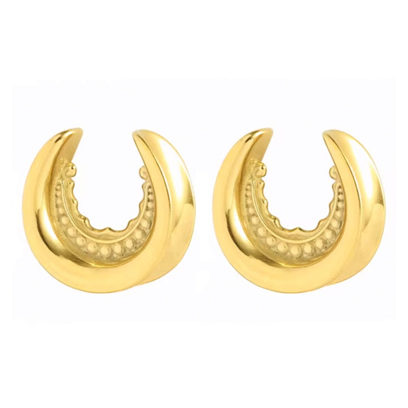 Bali Gold Saddle Spreaders 1/2 inch (12mm) Gold Pair
