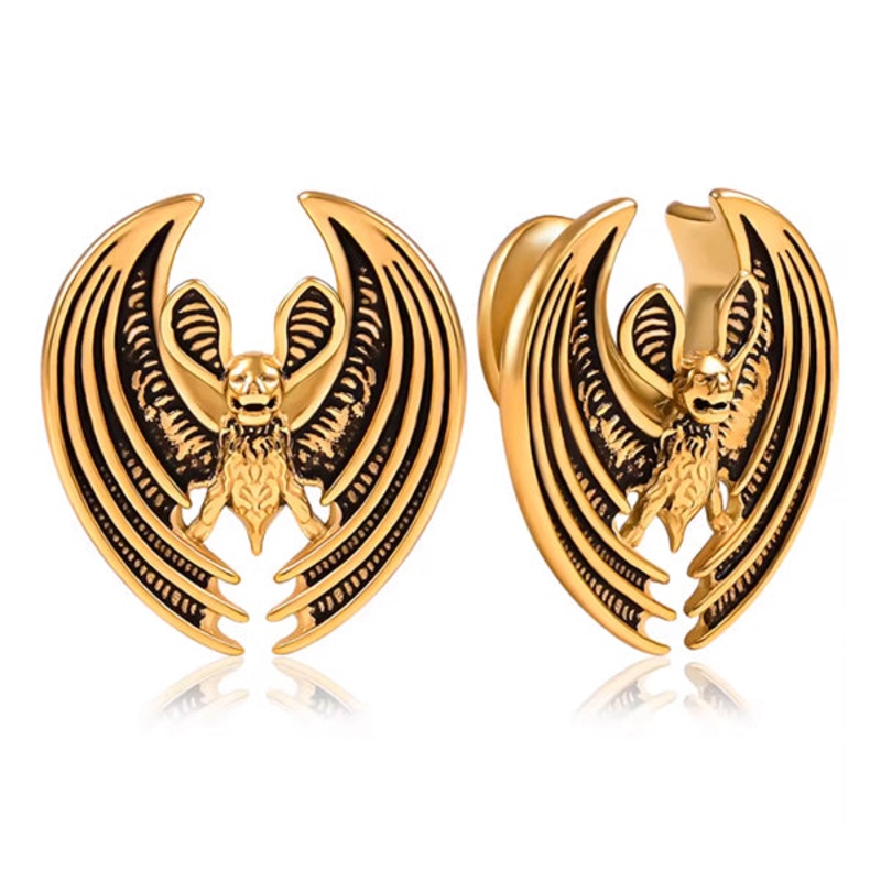 Bat Gold Saddle Spreaders 1/2 inch (12mm) Gold Pair