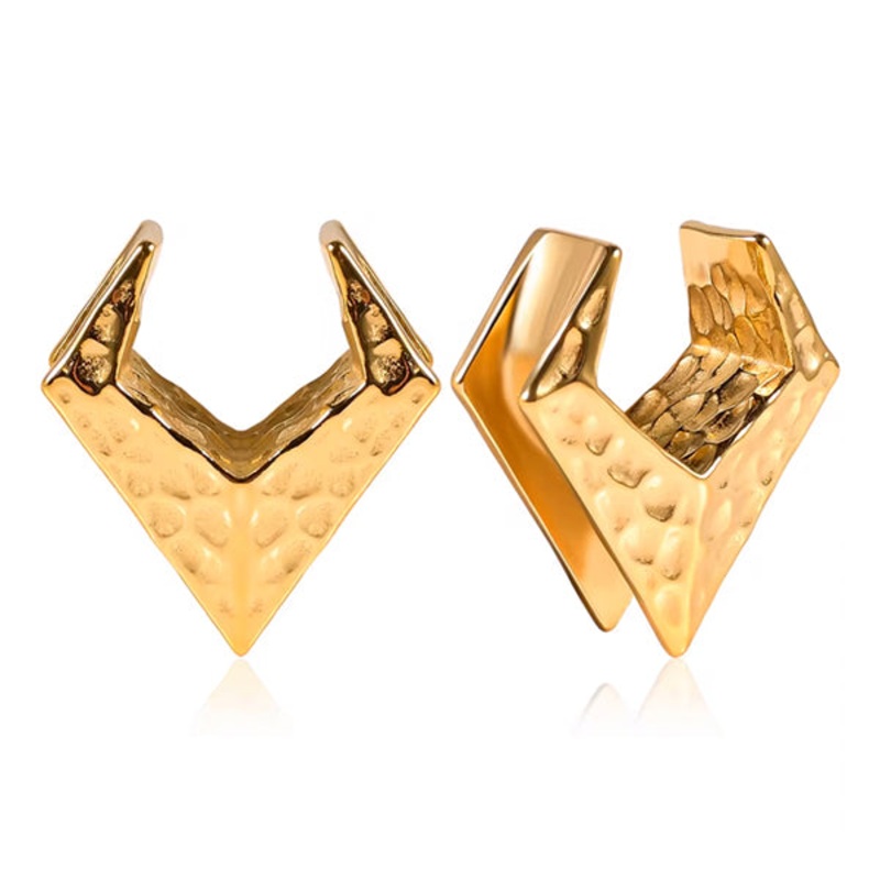 Pointed Gold Saddle Spreaders 1/2 inch (12mm) Gold Pair