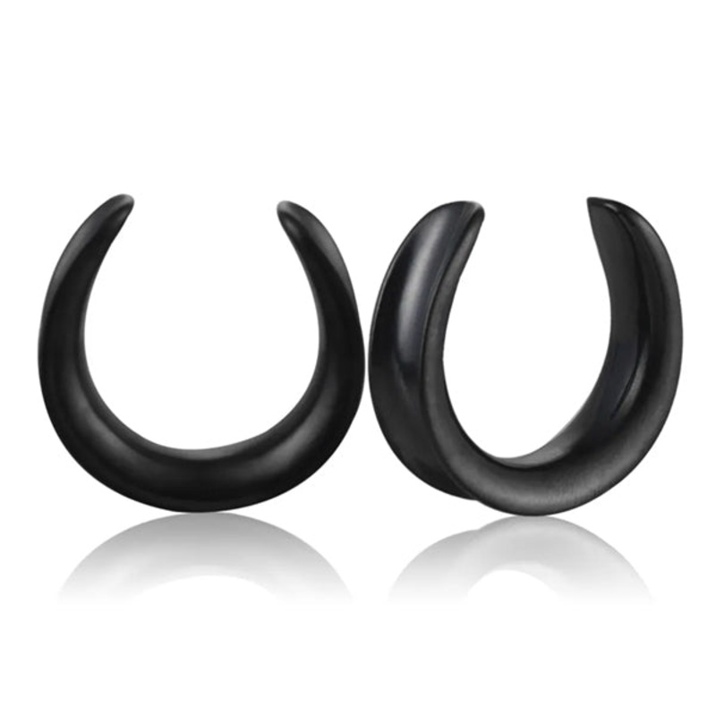 Simple Black Saddle Spreaders 00 gauge (10mm) Black Pair