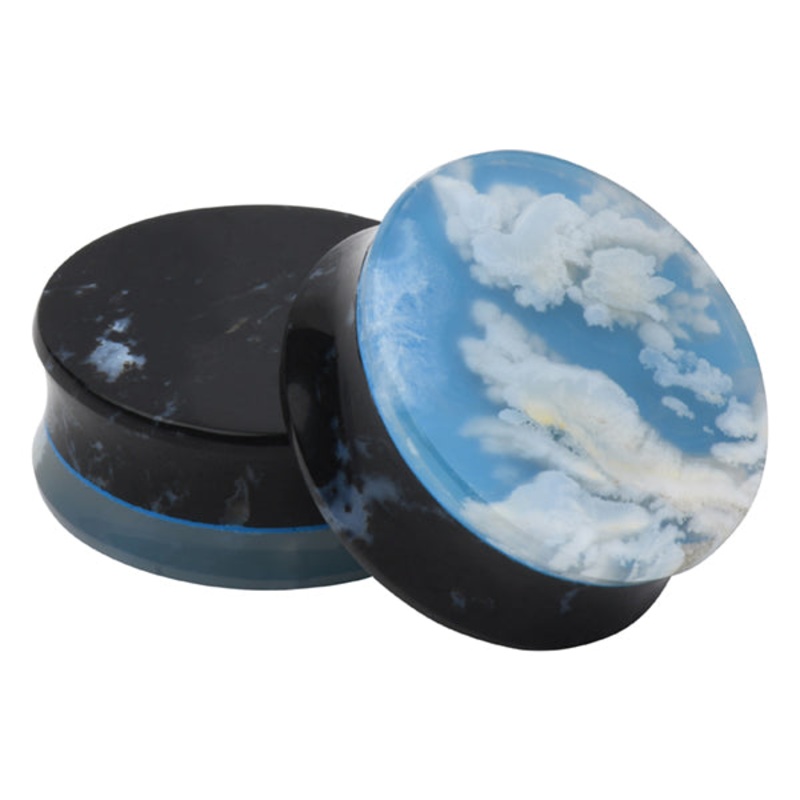 Sky Stone Doublet Plugs 1/2 inch (12mm) Sky Stone