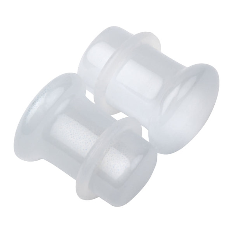 White Cat’s Eye Single Flare Plugs 8 gauge (3mm) White