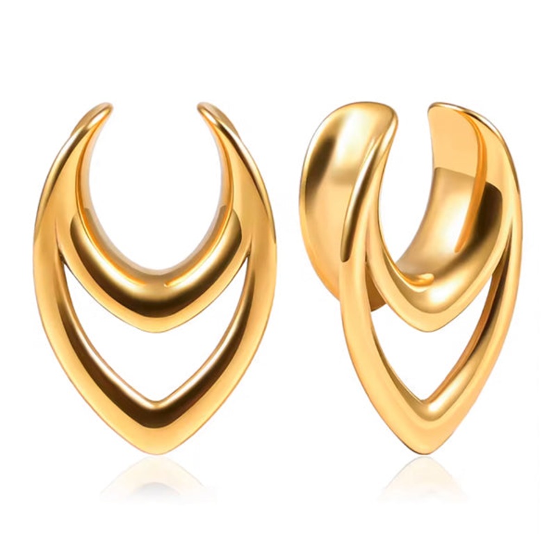 Window Gold Saddle Spreaders 1/2 inch (12mm) Gold Pair