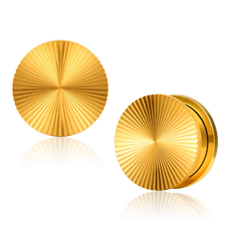Radiant Gold Screw-On Plugs 0 gauge (8mm) Gold Pair