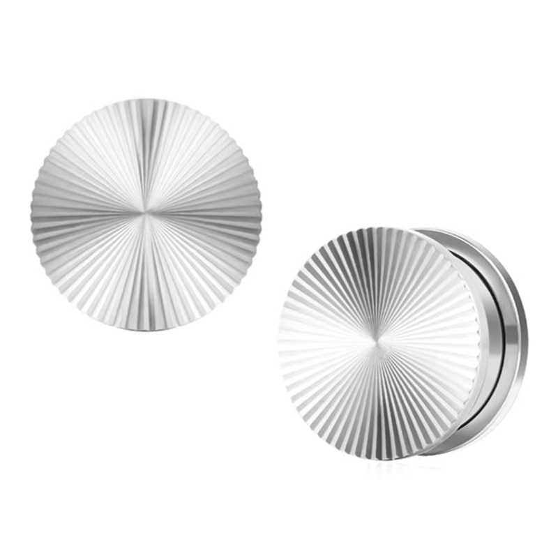 Radiant Stainless Screw-On Plugs 0 gauge (8mm) Stainless Steel Pair