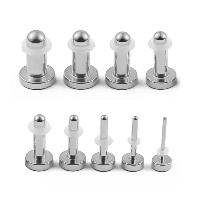Stainless Single Flare Plugs 14 gauge (1.6mm) Stainless Steel
