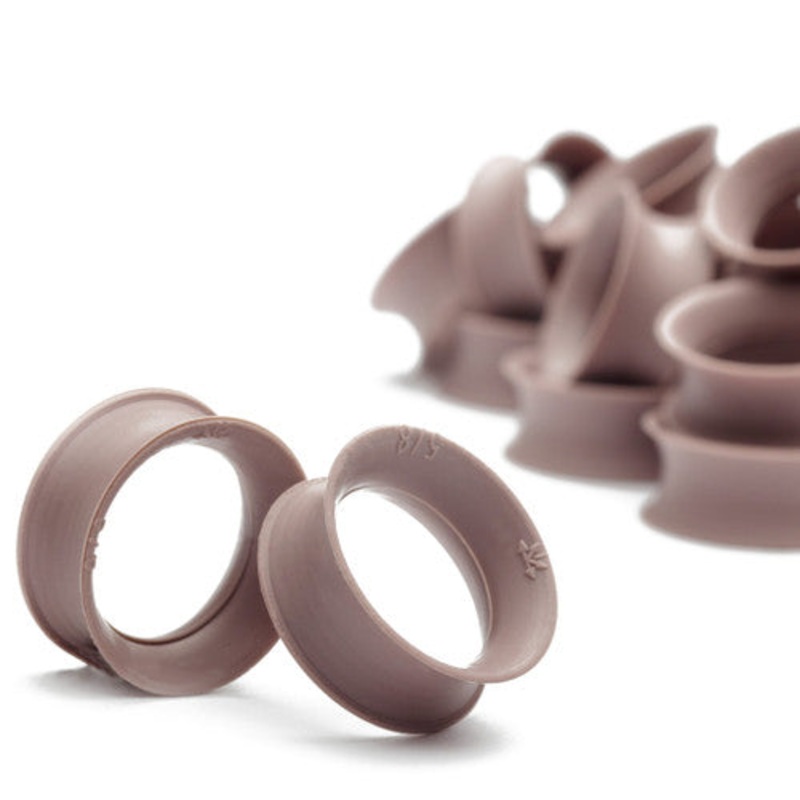 Autumn Brown Skin Eyelets by Kaos Softwear 6 gauge (4.1mm) Autumn Brown
