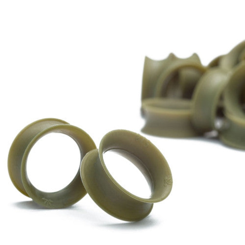 Avocado Skin Eyelets by Kaos Softwear 6 gauge (4.1mm) Avocado