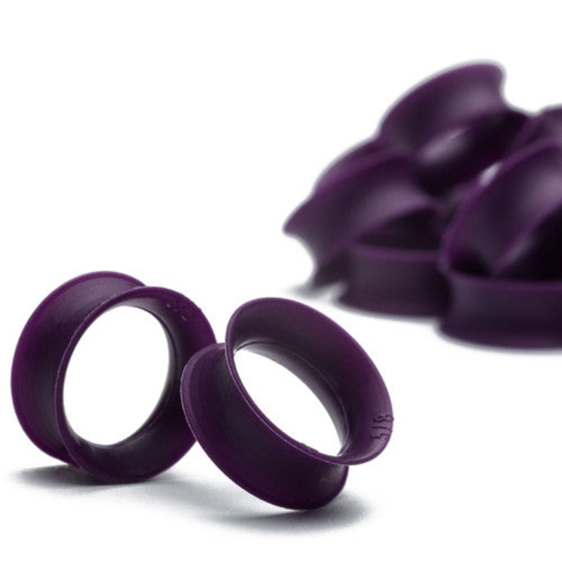True Purple Skin Eyelets by Kaos Softwear 6 gauge (4.1mm) True Purple