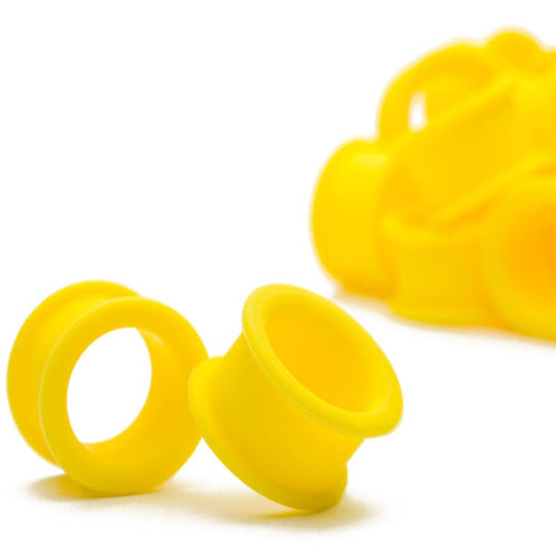 Yellow Tunnels by Kaos Softwear 6 gauge (4.1mm) Yellow