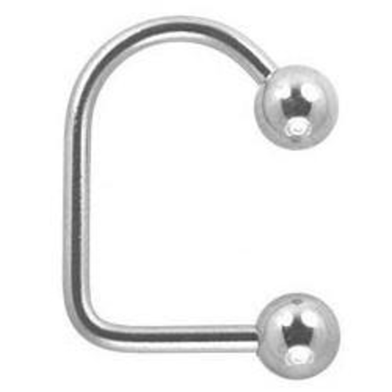 14g Stainless Lip Loop 14g – 3/8″ – 4mm ball Stainless Steel