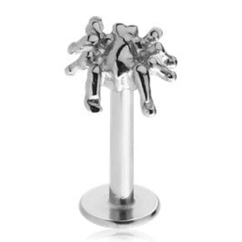16g Spider Stainless Labret 16g – 5/16″ long (8mm) Stainless Steel