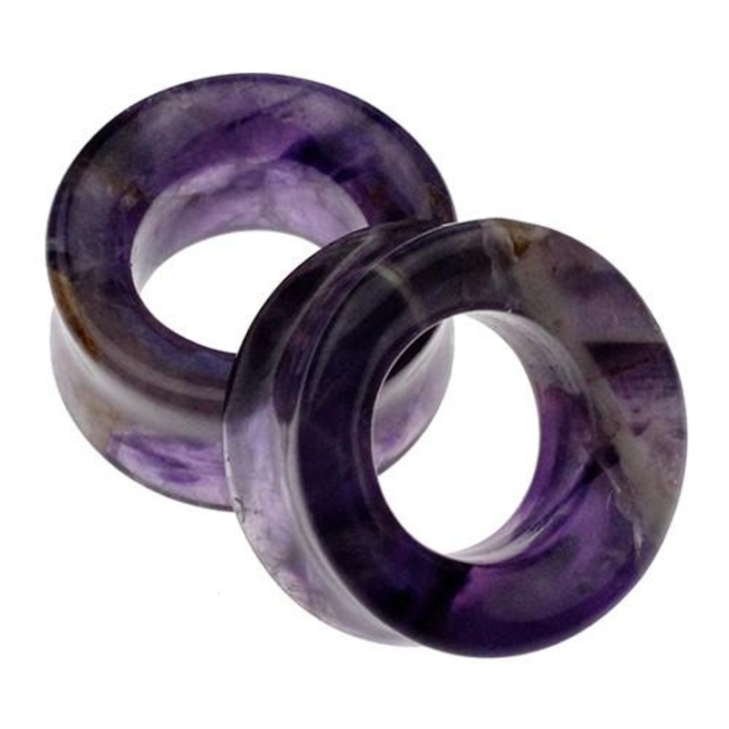 Amethyst Eyelets by Oracle Body Jewelry 9/16 inch (14mm) Amethyst Pair