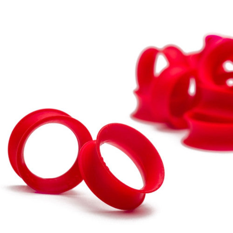 Red Skin Eyelets by Kaos Softwear 6 gauge (4.1mm) Red