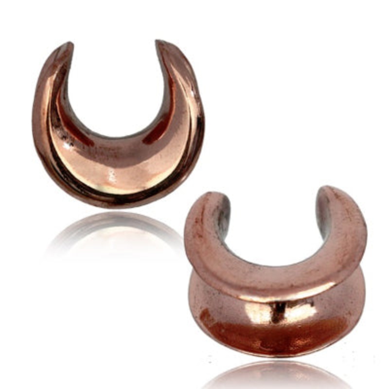 Rose Brass Saddle Spreaders 11/16 inch (18mm) Rose Brass Pair