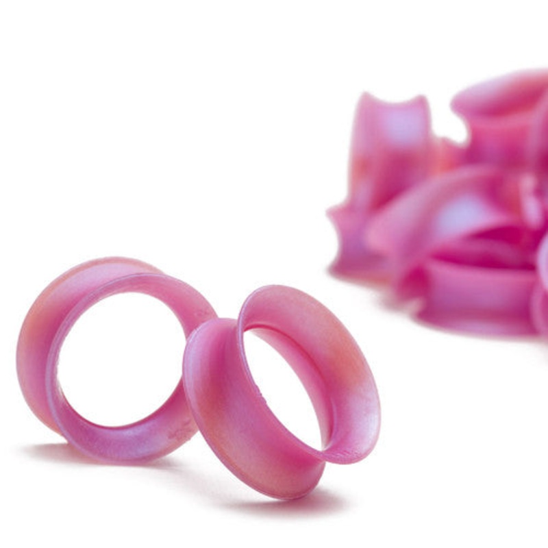 Shell Pink Pearl Skin Eyelets by Kaos Softwear 6 gauge (4.1mm) Shell Pink Pearl