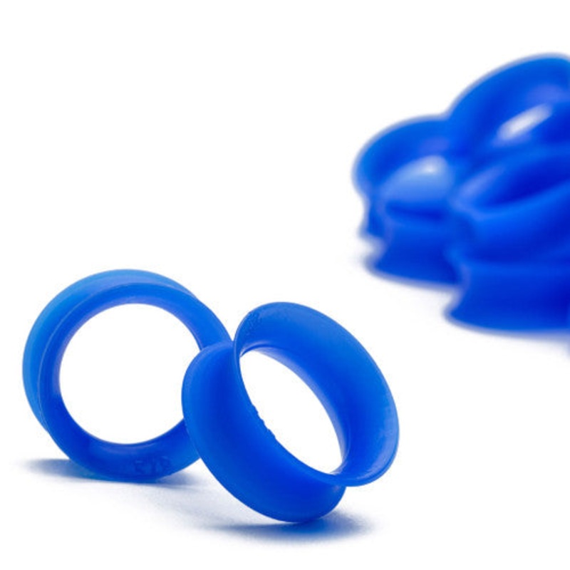 True Blue Skin Eyelets by Kaos Softwear 6 gauge (4.1mm) True Blue