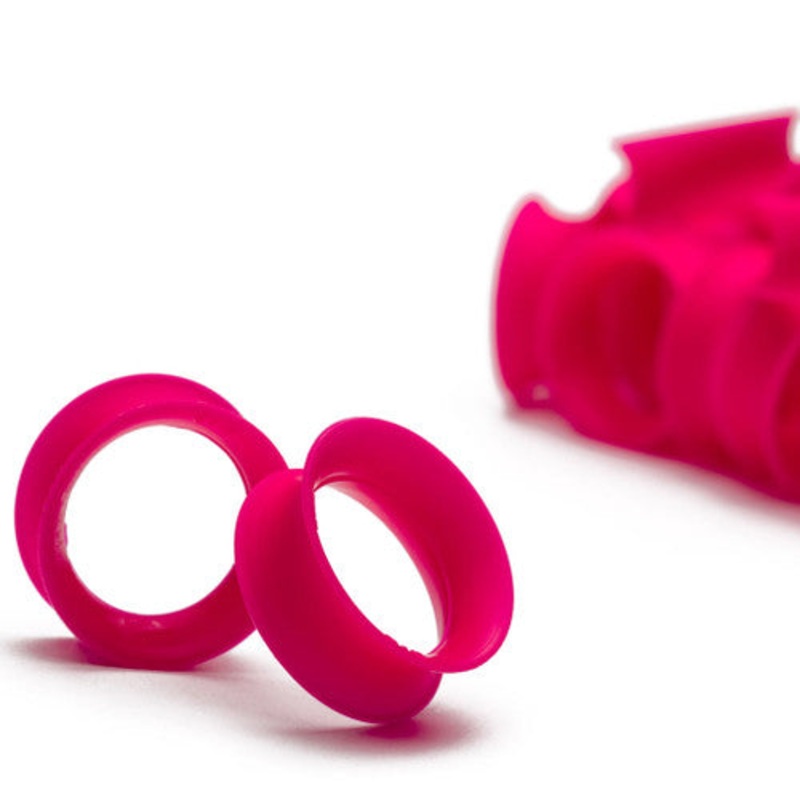 UV Magenta Skin Eyelets by Kaos Softwear 6 gauge (4.1mm) UV Magenta