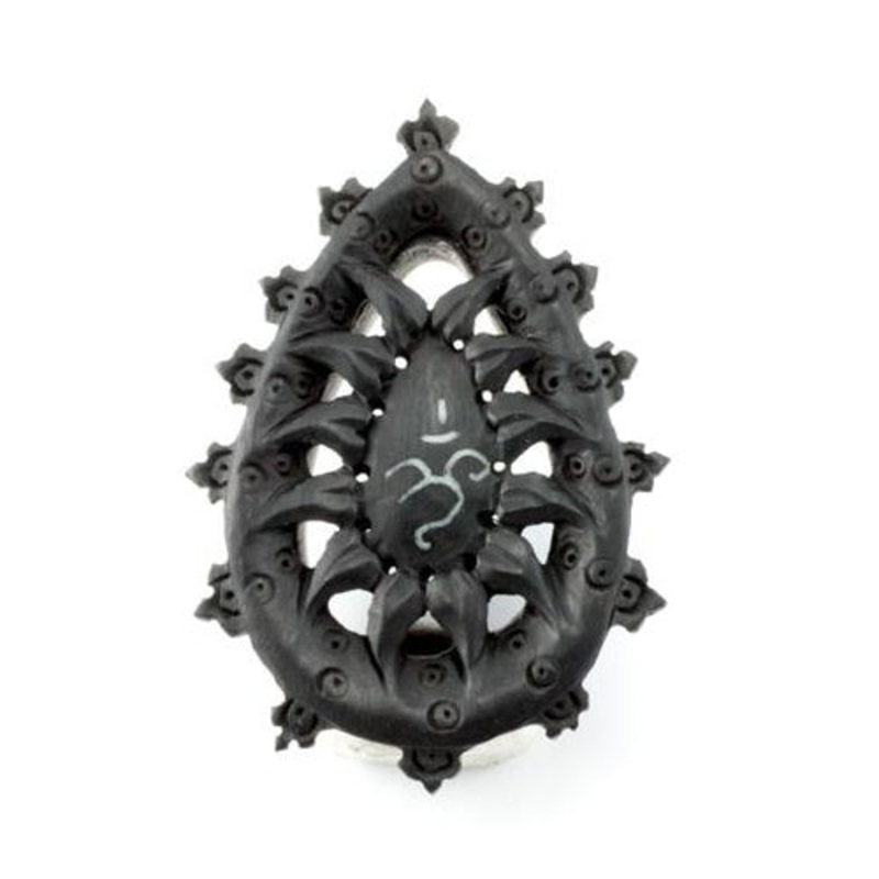 Arang Mandala Teardrop Plugs by Urban Star Organics 0 gauge (8mm) Arang Wood Pair