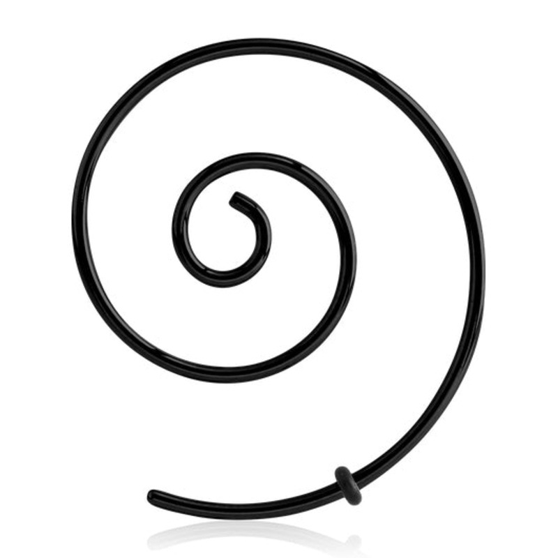 Black Wire Spirals 20 gauge (0.8mm) Black Pair