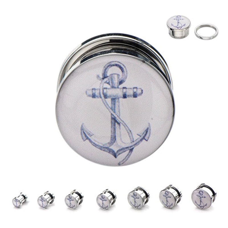 Anchor Stainless Screw-On Plugs 2 gauge (6mm) Stainless Steel Pair