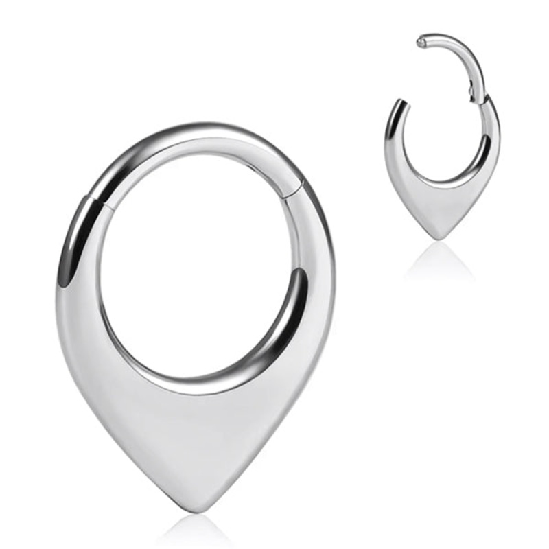 16g Stainless V Hinged Segment Ring 16g – 5/16″ diameter (8mm) Stainless Steel
