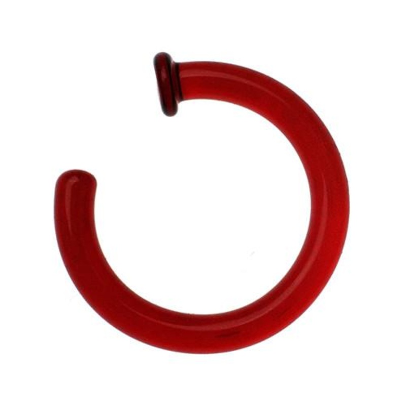Mini Hoop by Glasswear Studios 18g (1.0mm) – 5/16″ diameter Aqua
