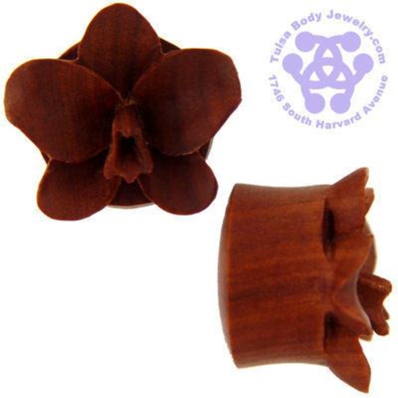 Sabo Orchid Plugs by Urban Star Organics 8 gauge (3mm) Sabo Wood Pair