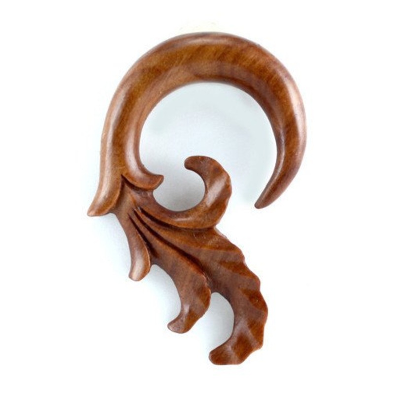 Summer Sunrise Hangers by Urban Star Organics 2 gauge (6mm) Sabo Wood Pair