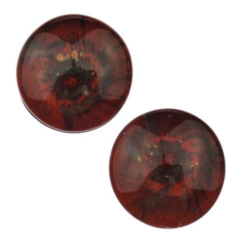 Planet Plugs by Glasswear Studios 0 gauge (8mm) Mars Pair