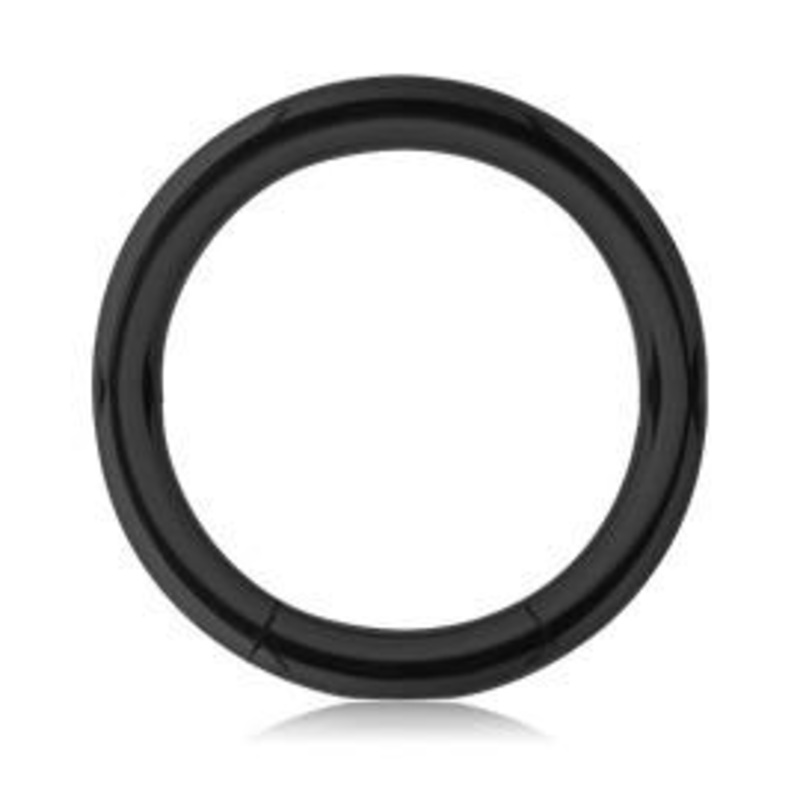 16g Black Segment Ring 16g – 15/32″ diameter (12mm) Black