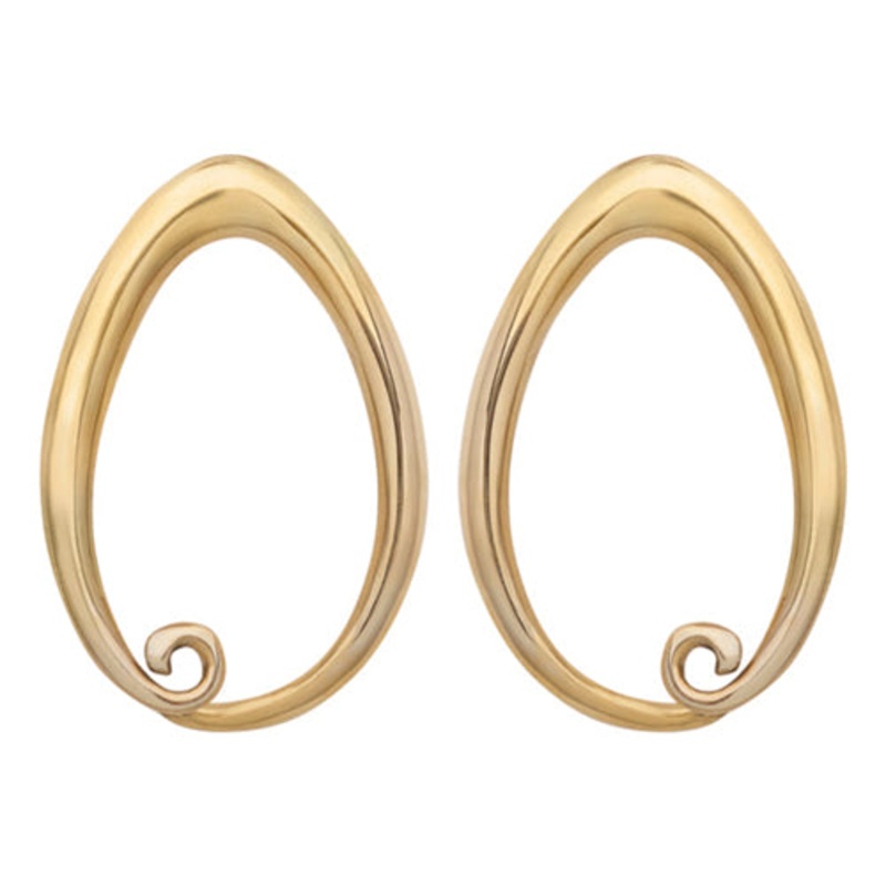 Brass Tear Coils by Diablo Organics 14 gauge (1.5mm) Yellow Brass Pair