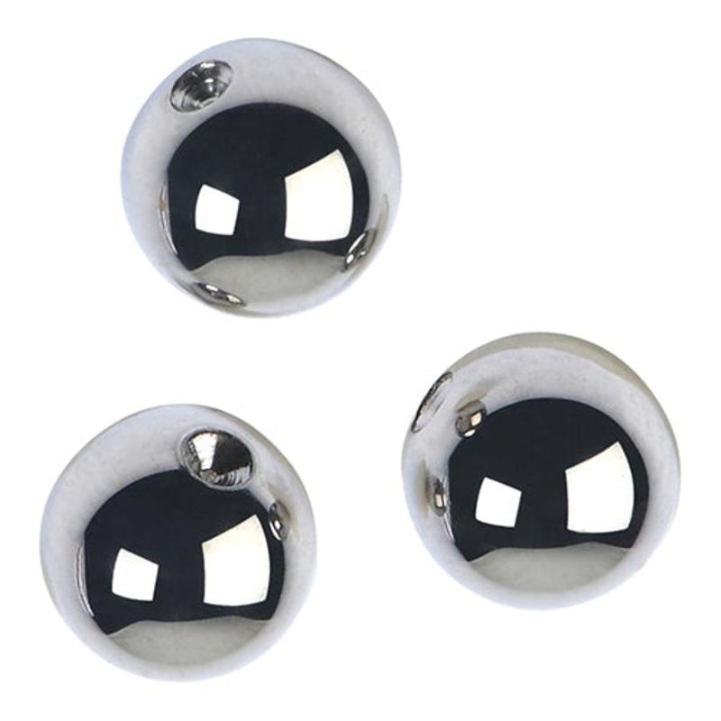 Stainless Replacement Beads (4-Pack) 3mm diameter Stainless Steel