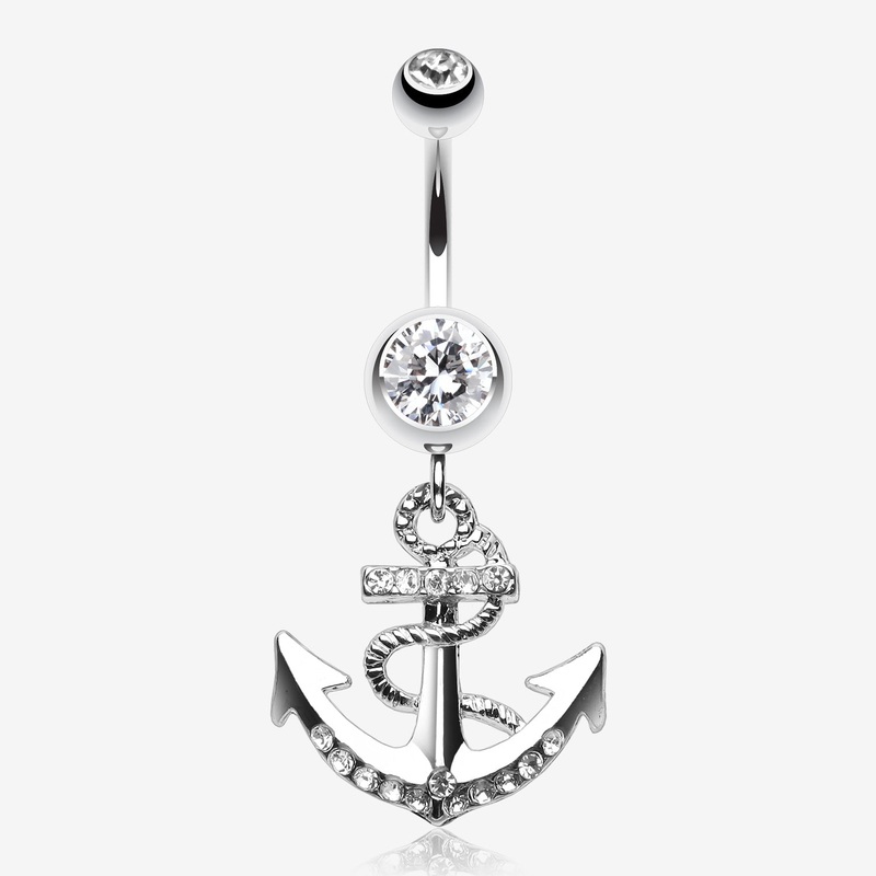 Anchor Dock Belly Button Ring