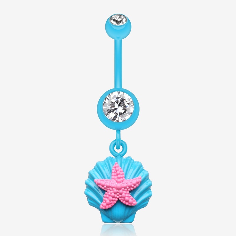 Ariel’s Starfish Shell Belly Button Ring
