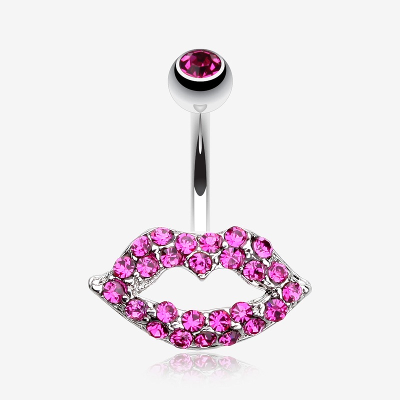 Glamour Sexy Lips Belly Button Ring