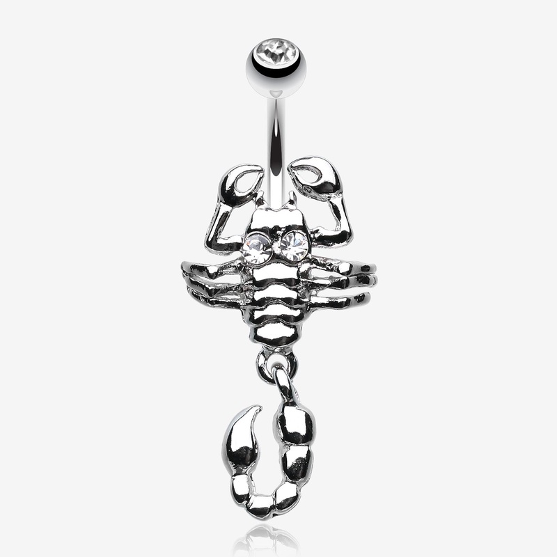 Dangling Scorpion Belly Button Ring