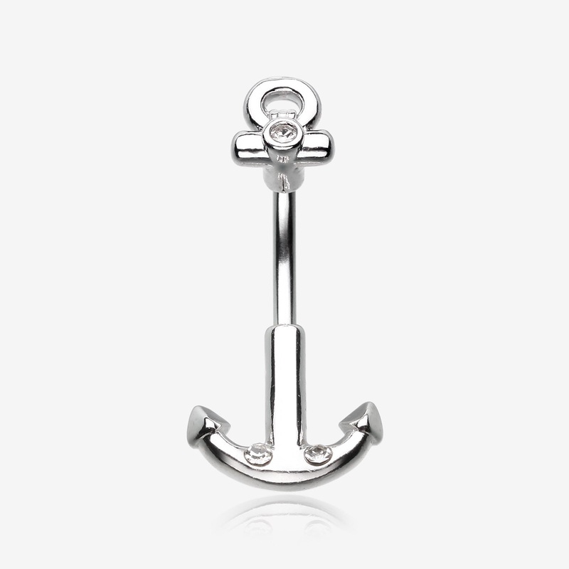 Classic Anchor Dock Belly Button Ring